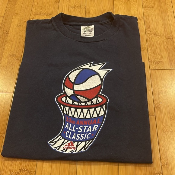 Men Adidas All Star Classic T-shirt size L Blue - Picture 5 of 5